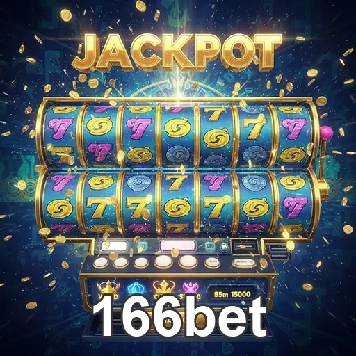 Imagem de uma máquina de caça-níqueis no site 166bet, destaque para jogos de slots emocionantes.